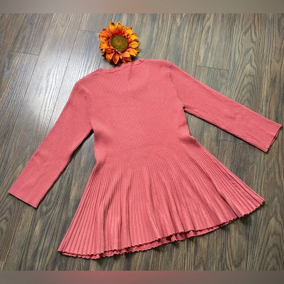 🦋B2G1🦋CHELSEA & THEODORE Babydoll Tunic Knit Sweater | XL | - Picture 6 of 8